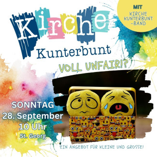 Plakat Kirche Kunterbunt