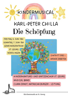 Plakat des Kindermusicals "Die Schöpfung"