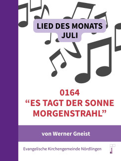 Plakat Lied des Monats Juli