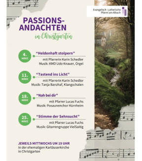 Plakat Passionsandachten