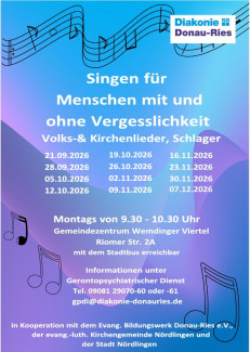 Plakat mit Terminen für den Herbst