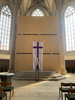 Blick auf die Einhausung