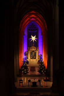 St. Georg beleuchtet