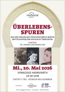 Plakat der Synagoge Hainsfarth