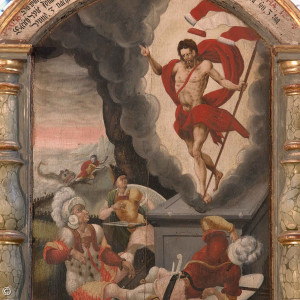Auferstehungsbild in der Spitalkirche