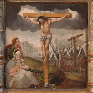 Kreuzigungsbild in der Spitalkirche