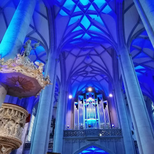 St. Georg in blau